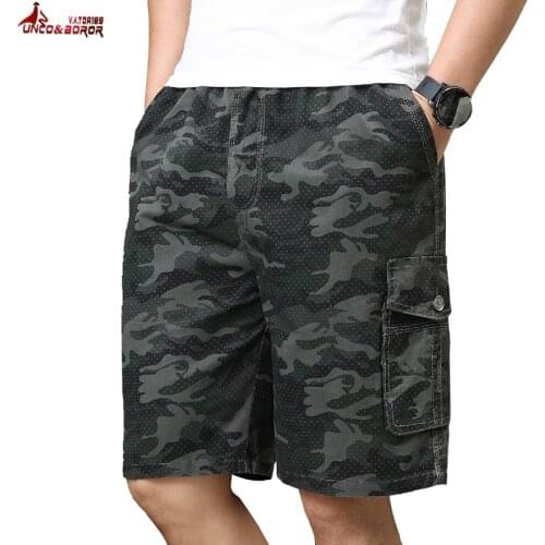 Camouflage Camo Cargo Shorts Men 2019 New Mens pure cotton Casual Shorts Male Loose Work Shorts Man Military Short