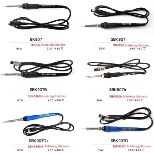 BAKON Soldering Iron Replacement SBK907/SBK907b/SBK907B/SBK907E/SBK907D+/BK907 Soldering Station Electric Solder Iron Handle