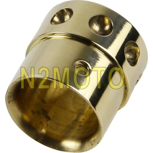 Super Cool Brass Vintage 1-3/4" Exhaust tips Custom 1.75" Muffler Pipe Tip Plug for Harley Cafe Racer Chopper XS650 CB450 CB750