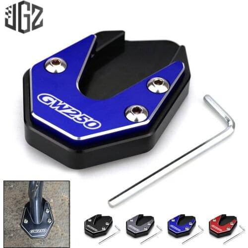 Motorcycle Side Stand Enlarger Kickstand Enlarge Plate Extension Pad For SUZUKI GW250 GW250S GW250F 2013 - 2017 2018 2019 2020