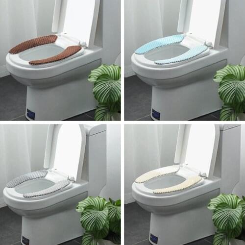 Nordic Winter Thick Toilet Seat Covers Soft Washable WC Toilet Lid Cover Universal Summer Closestool Mat Seat Case Bathr Access