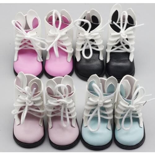 1pair Cute PU rabbit shoes suit for 16inch Sharon doll Boots Shoes Best gift accessories