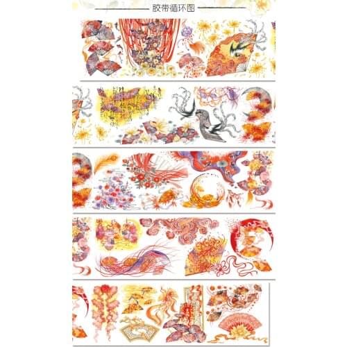 1 Loop Washi Tape Kawaii Dance Ancient Pet 100cm School Supplies