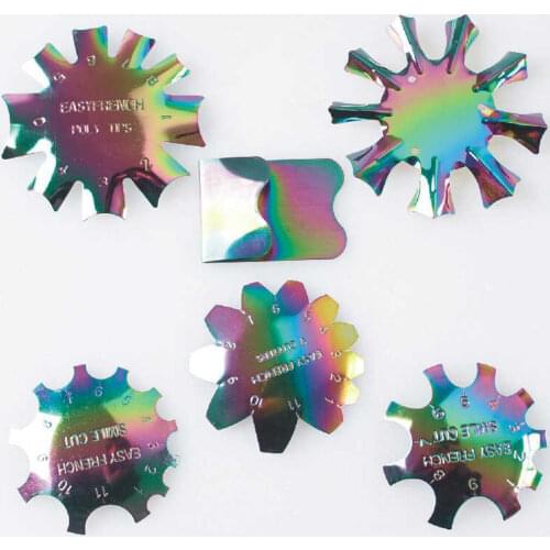 1PC French Dip Nail Container Powder Dipping Tray Nail Tips Mold Guides Manicure Nail Tool Tips Smile Line Nail Template Tools