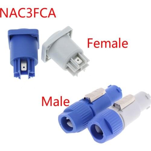 1pc Power Con Connector NAC3FCA 20A AC Cable Connector 250V 3 Pin Male Female Plug