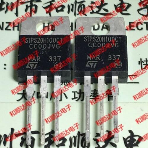 10pcs/lot STPS20H100CT TO-220 Fast 100V 20A