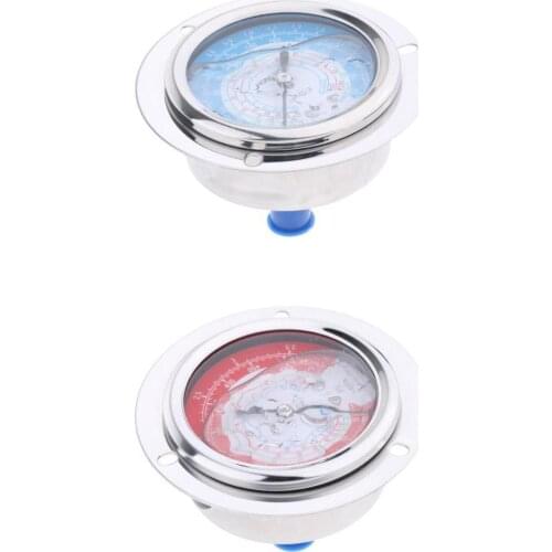 2PCS Liquid Filled Pressure Gauge for Water Oil Hydraulic 3.8MPa 1.8MPa