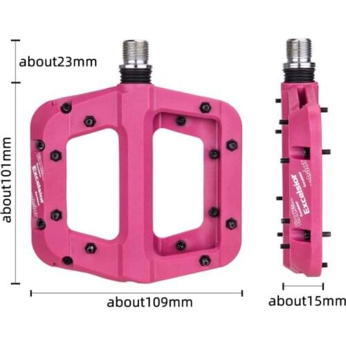 2021 Ultralight Seal Bearings Bicycle Bike Pedals Cycling Nylon Road bmx Mtb Pedals Flat Platform Bicycle Parts Accessories Hot