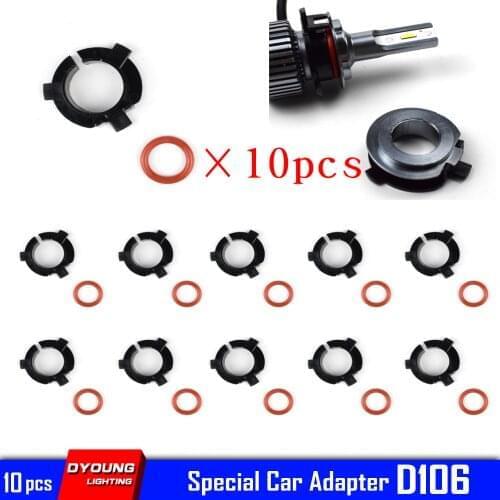Adapter H7 For Hyundai Nissan Led Holder For Kia Sportage Headlight Car Base D106 10Pcs/Lot Dyoung Lamp Retainer