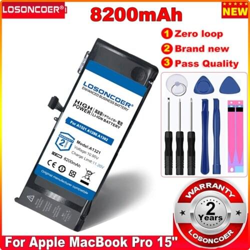 A1382 A1321 Battery for Apple MacBook Pro 15" A1286 2009 2010 Version 020-6380-A MC118LL/A MC372 MC371 MB985 MB986LL/A MC118ZP/A