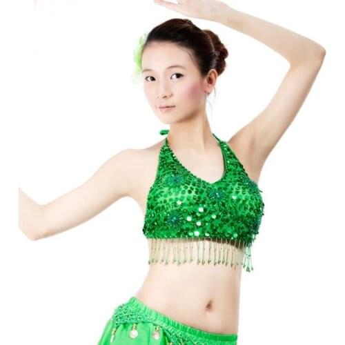 New Fashion five flowers Top Bra for Belly Dance Women Sexy Oriental Dancing Tops for Stage Performance Suit Bra