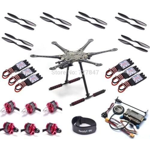DIY RC S550 F550 528mm PCB Set 6-axis Aircraft Kit Frame 8N GPS APM 2.8 Flight Control 2212 920KV Motor 30A Simonk Brushless ESC