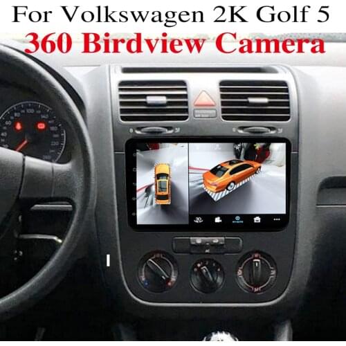 For Volkswagen VW Caddy 2K Golf 5 A5 Car Stereo Accessories Multimedia Audio Navigation GPS Navi Radio CarPlay 360 BirdView