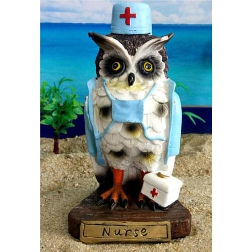 Home decoration students small gifts Lanzarote Owl bird babies Rome Italy Statue of the mother Psychological sandbox wholesale