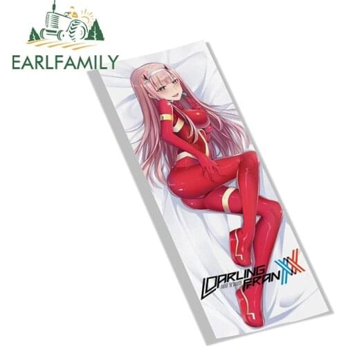 EARLFAMILY for Darling In The Franxx Slap Stickers Anime Car Stickers JDM Car Window Bumper Decal Vinyl JDM Car Accessories