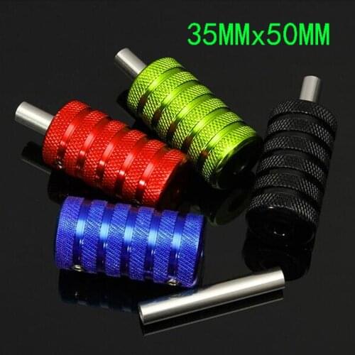 Hot item Tattoo Grips 4pcs/color lot Knurled Aluminum Tattoo Grip Tube 35MM, With Back Stem For Tattoo Machine Power Kit Set