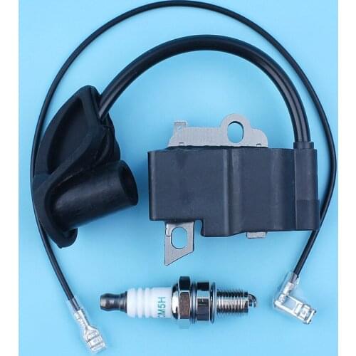 Ignition Coil Module Candle Spark Plug Kit For Stihl FS110R FS110 KM110R FC90 FS90R FS100R FS130R Brush Cutter #4180 1302 A