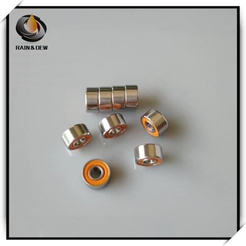 10Pcs Ceramic Bearing 10PCS 3X8X4 Stainless steel hybrid ceramic ball bearing 3x8x4mm S693 2OS CB ABEC7 Fishing vessel bearing