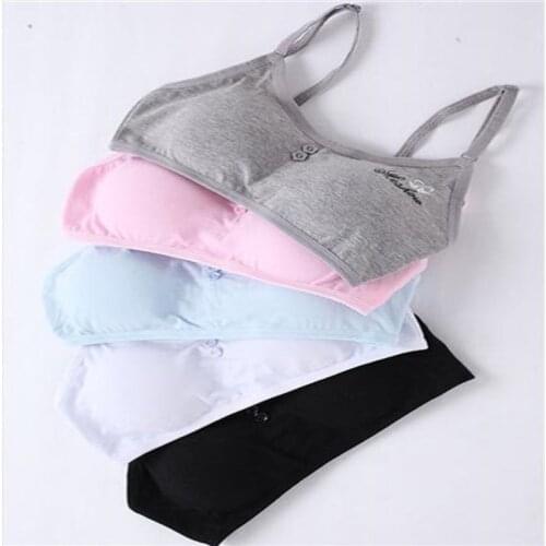 Teenage Girl Underwear Training Bras For Girls Teens Wireless Brassiere Cotton Bra Children Lingerie