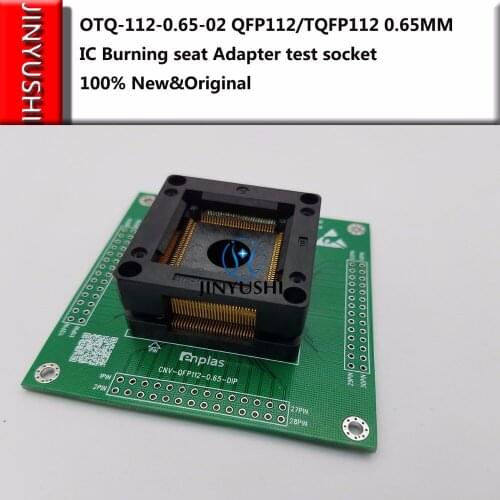 Opentop 100%New&Original ENPLAS OTQ-112-0.65-02 QFP112/TQFP112 0.65MM IC Burning seat Adapter test seat Test Socket test bench
