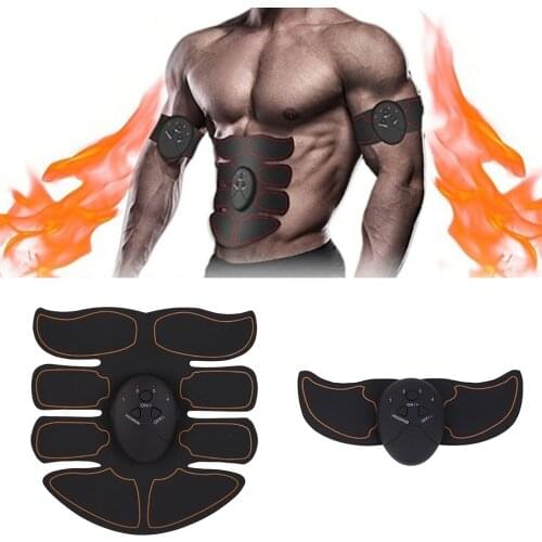 Rechargeable Simulator EMS Training Body Abdomen Sticker Muscle Exerciser