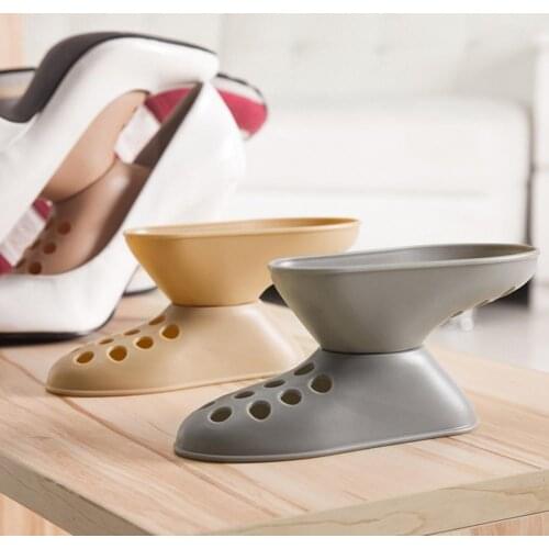 High Heel Shoes Rack Bilayer Plastic Organizer Shelf Space-saving Storage Stand