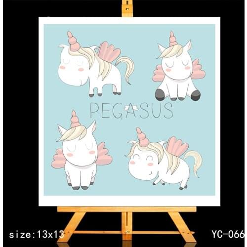 ZhuoAng Unicorn Clear Stamps/Card Making Holiday decorations For scrapbooking Transparent stamps 13*13cm