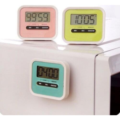 Christmas Gift Digital Kitchen Count Down/ Up LCD display Timer /clock Alarm with magnet stand clip LX1802