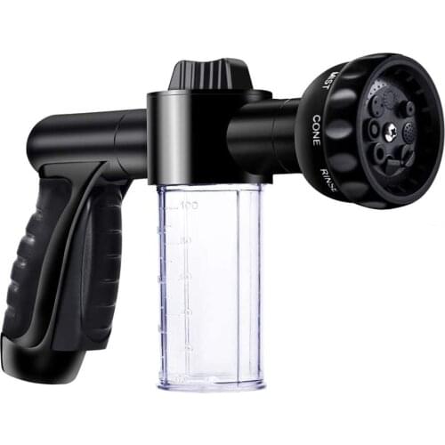 8 In 1 Garden Hose Nozzle Auto Foam Water Gun Soap Sprayer Car Washer Water Gun High Pressure Cleaning Car Washing Snow Foam Gun