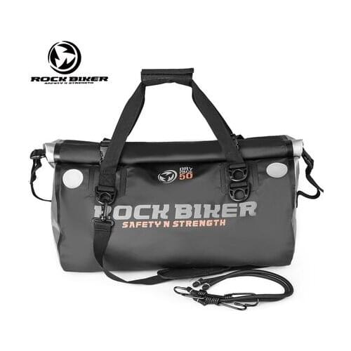 ROCK BIKER motorcycle tail bag rear seat bag waterproof motorcycle travel equipment multi-function large capacity package