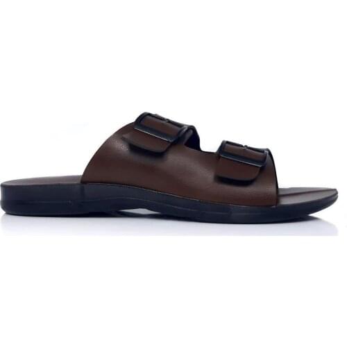 Overhead Buckle Mens Slippers House Slippers 12972