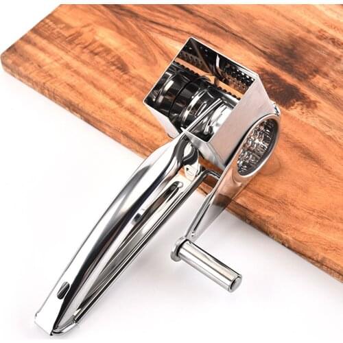 Hand-cranked Cheese Grater Multi-functional Vegetable Chocolate Carrot Stainless Steel Rotary Ginger Slicer