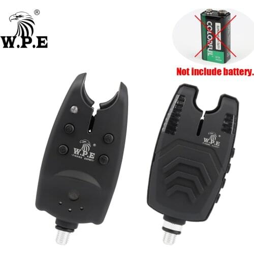 W.P.E 1pcs Carp Fishing Bait Alarm LED Sound Wireless Electronic Fishing Alarm Alert Indicator Carp Fishing Tackle Accessories