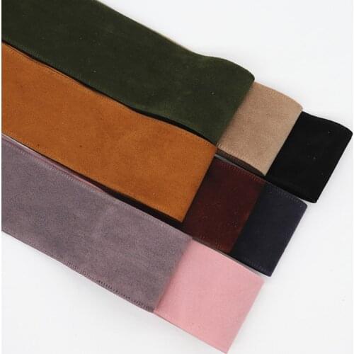 5 Yards 1.5'' 38MM Suede Ribbons For Hair Bows DIY Handmade Materials Y19102102