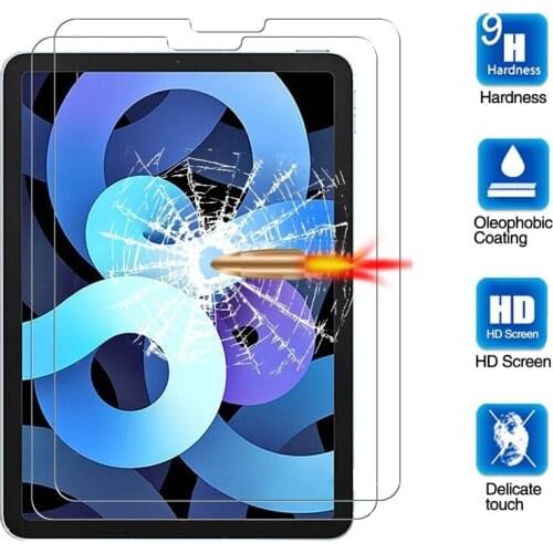 For iPad Pro 11 10.2 9.7 Mini Air 4 3 2 1 5 6 8 8th 7th 6th Generation iPed Screen Protectors HD Tempered Glass Film Protection