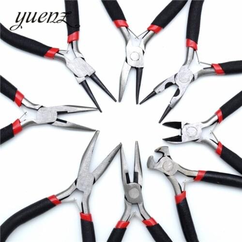 YuenZ 1 Pcs Stainless Steel Needle Nose Pliers Jewelry Making Hand Tool Black 12.5cm X1