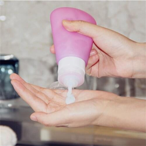 3Size Portable Silicone Refillable Bottles Traveler Lotion Points Shampoo Container Press Bottles Cream Storage Containers-10
