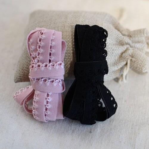 5Meters/1cm Purple Embroidered Elastic Lace Trim Accessories Beautiful Thin Stretch Lace Ribbon DIY Sewing Underwear Supplies