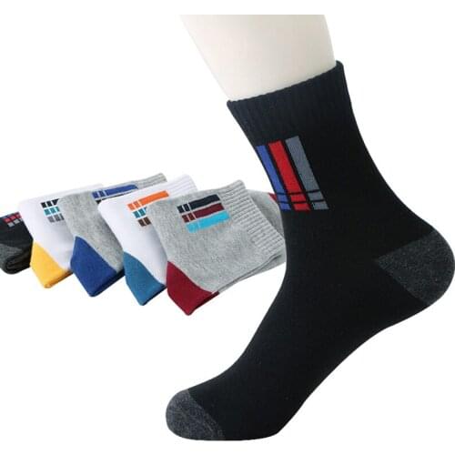 5 Pairs New Brand Basic Cotton Men Socks EU39-44(US7-9.5) Hollow Breathable Winter Socks High Quality Sock Men Calcetines Hombre