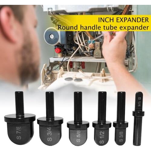 6pcs Tube Expander Install Maintain Repair Maintenance Tool Round Air Conditioner Copper Pipe Swaging Tool Handle ol