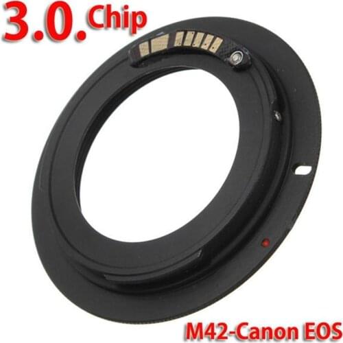 Camera Accessories 1pc Black M42 Chips Lens Adapter Ring for Canon For AF Confirm Adapter Camera EF Mount M42 III O2Y8