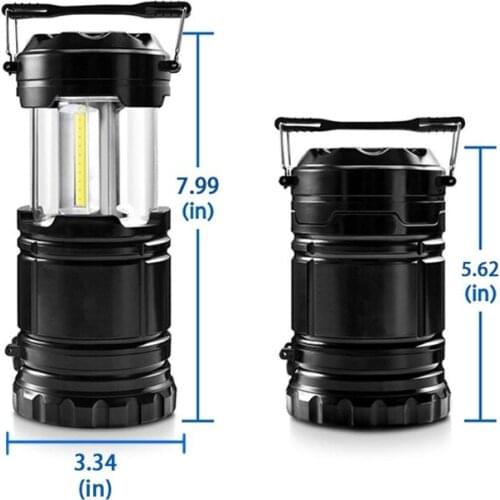 L74D 1 Piece Portable Folding and Lightweight LED COB 30 LED Beads Battery Powered Camping Lamps Survival Kit Without Battery