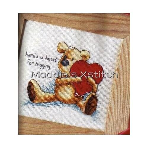 KTX035 Cross Stitch Kit Embroidery Art Homfun Bear Cross Stich Painting Joy Sunday Christmas Decorations For Home Homefun