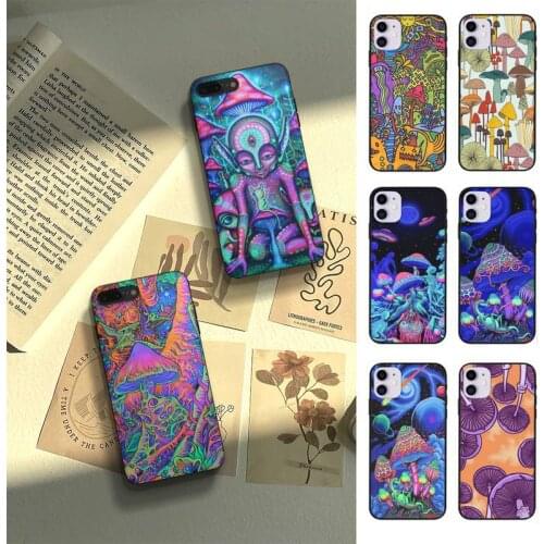 Weird Trippy Mushroom Psychedelic Art Phone Case Fundas For Samsung A51 A52 A71 A72 A80 A91 A20E A32 A31 A21 A11 For S21