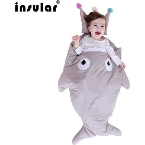 New Style Cute Cartoon Baby Sleep Bag Winter Baby Sleep Sack Warm Baby Blanket Zipper For Stroller