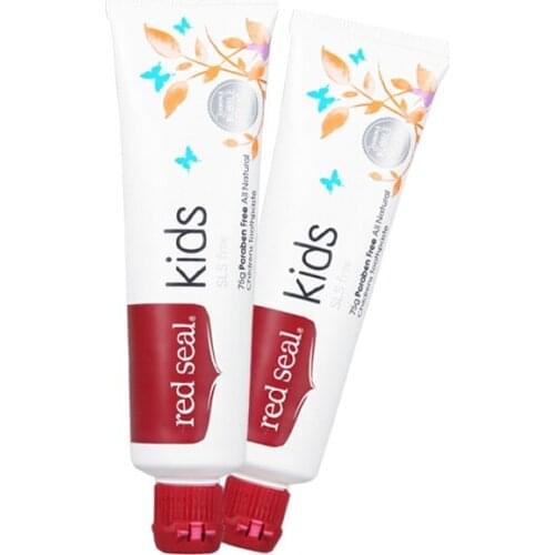 Original NewZealand Kids Natural SLS Free Safe Toothpaste 2PCS Children to swallow Protect Mouth Gums Ulcers Fight Plaque Decay