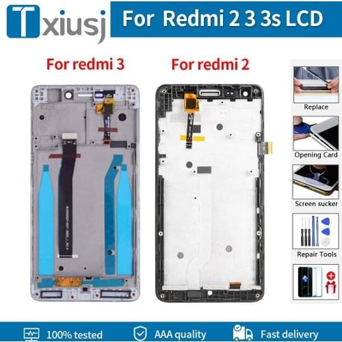 Original Frame Assembly For Xiaomi Redmi 3S LCD Display Touch Screen For XIAOMI Redmi 3 Pro 3S Pro LCD For Redmi 2 LCD