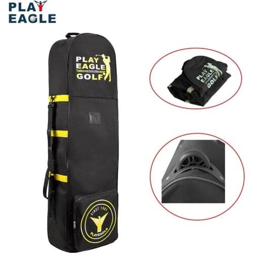 PLAYEAGLE Golf Travel Bag With Wheels Large Capacity Golf Club Bags with Double Zipper Foldable Lightweight Golf Avitation Bag