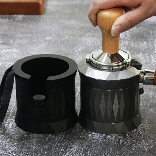 Coffee Temper Stand Aluminum Alloy 63mm/24.76inch Hole Diameter Coffee Machine Handle Storage Base Holder Rack Support Stand