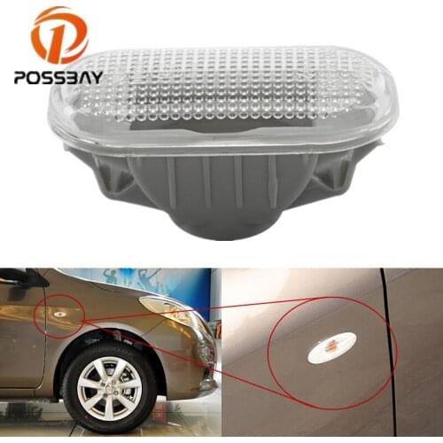 POSSBAY Car Turn Signal Light Side Lamps Cover Fender Lights For Nissan Versa 2007-2013 Quest 2004-2010 Front Fender Lamp Base